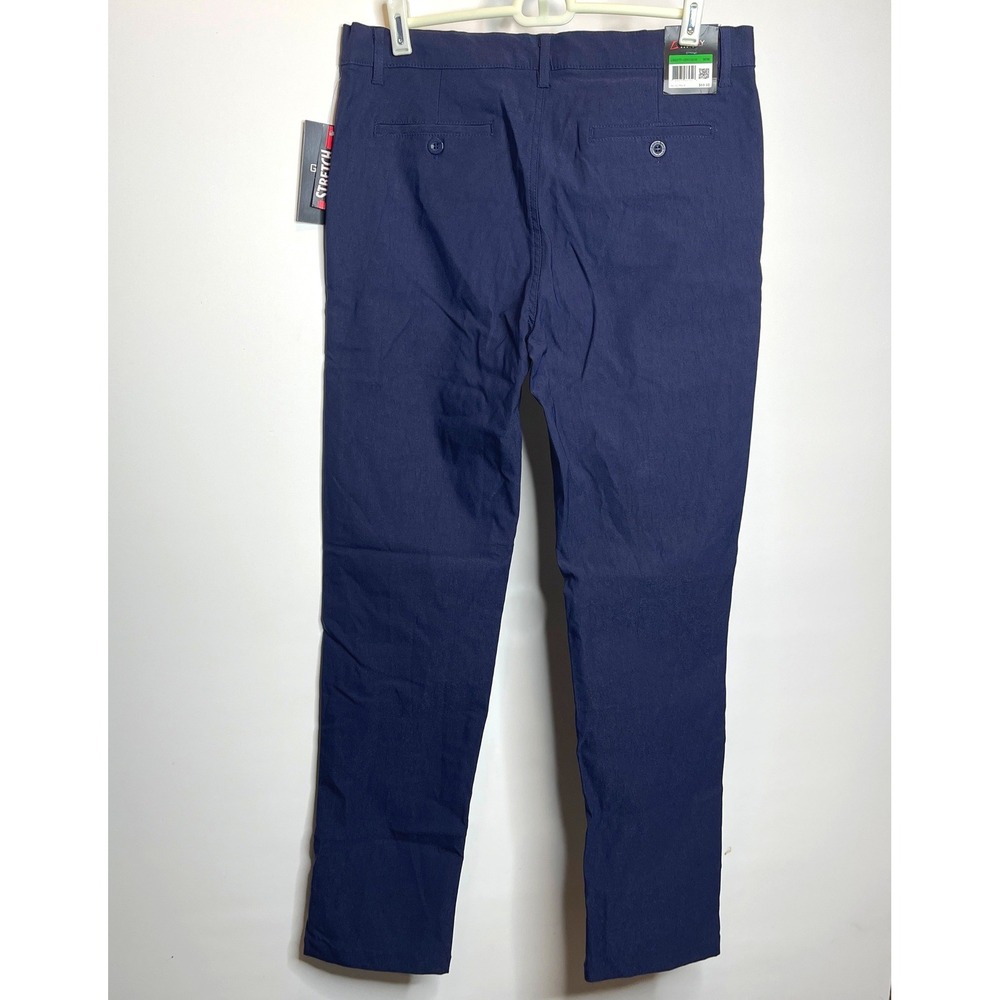 NWT GALAXY BY HARVIC‎ MEN'S CHINO SLIM FIT CASUAL STRETCH PANTS NAVY - Picture 4 of 9